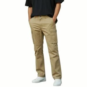 NEW Levi Strauss Mens Cargo Pants Tan Relaxed Fit Skater Streetwear Sz 38X32